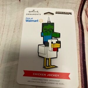 Minecraft Chicken Jockey Christmas tree ornament-NEW